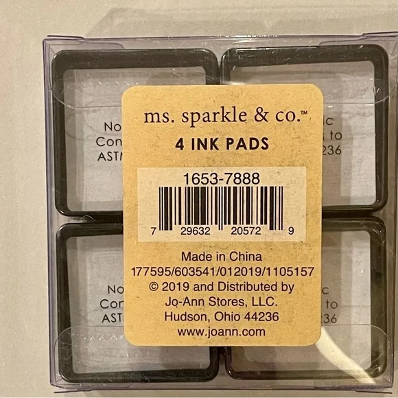 MS. Sparkle & Co NEW Tag & Stamp Kit, Plus Eight Ink Pads - Picture 8 of 8